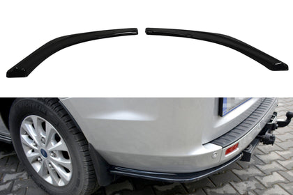 Maxton side splitters til Ford Transit Custom Mk1 Facelift – blank sort – billede 1 af 7