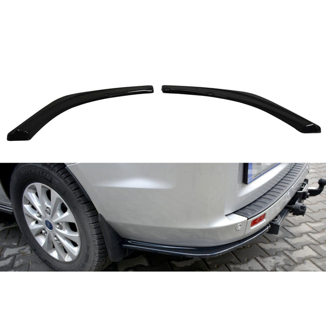 Maxton side splitters til Ford Transit Custom Mk1 Facelift – blank sort – billede 1 af 7