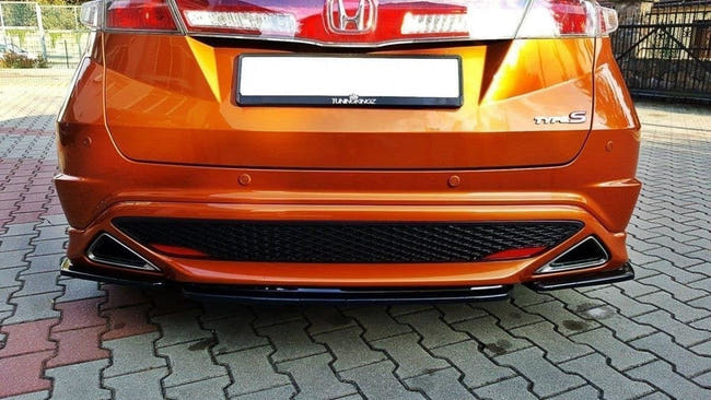 Maxton side splitters til Honda Civic Mk8 Type S/R – blank sort – billede 2 af 5