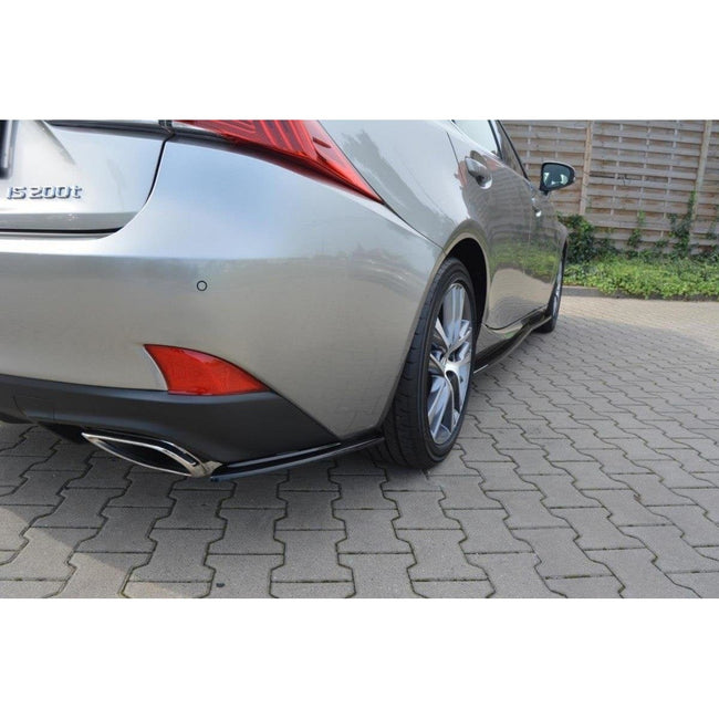 Maxton side splitters til Lexus IS Mk3 Facelift T – blank sort – billede 1 af 5
