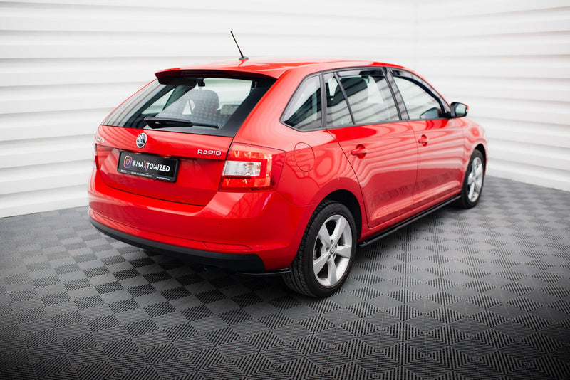 Maxton side splitters til Skoda Rapid Spaceback – blank sort – billede 3 af 6