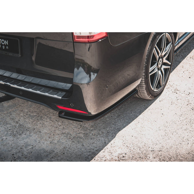 Maxton side splitters til Mercedes-Benz V-Class AMG-Line W447 Facelift – blank sort – billede 1 af 5