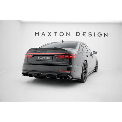Maxton side splitters til Audi S8 D5 – blank sort – billede 2 af 6