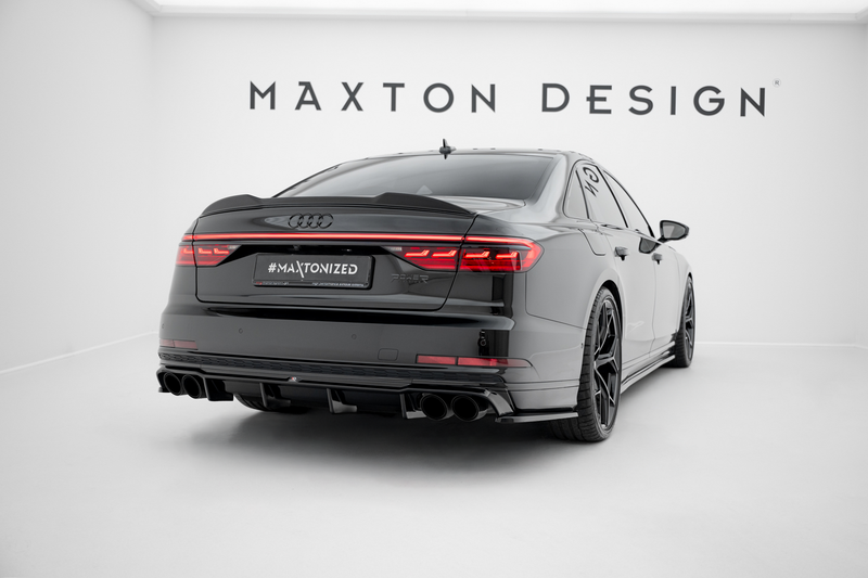Maxton side splitters til Audi S8 D5 – blank sort – billede 2 af 6