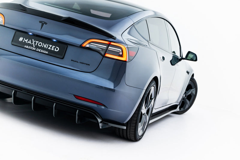 Maxton side splitters til Tesla Model 3 – blank sort – billede 1 af 6