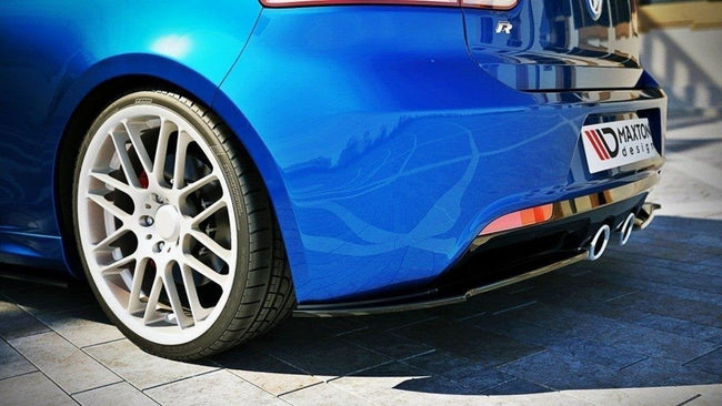Maxton side splitters til Volkswagen Golf Mk6 R – blank sort – billede 1 af 4
