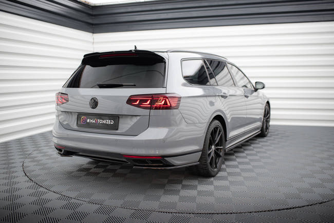 Maxton side splitters til Volkswagen Passat R-Line B8 Facelift – blank sort – billede 2 af 6