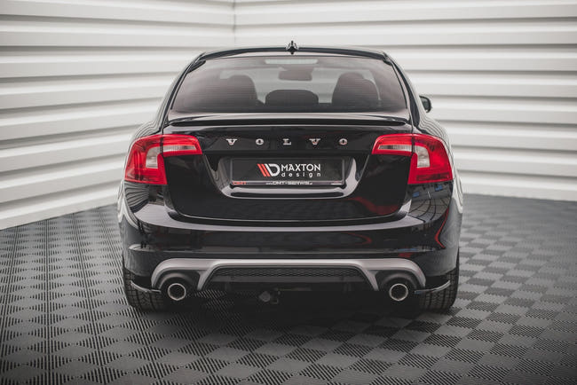 Maxton side splitters til Volvo S60 R-Design Mk2 Facelift – blank sort – billede 2 af 4