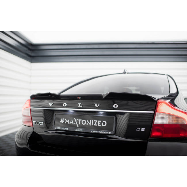 Maxton spoiler cap til Volvo S80 Mk2 – blank sort – billede 1 af 6
