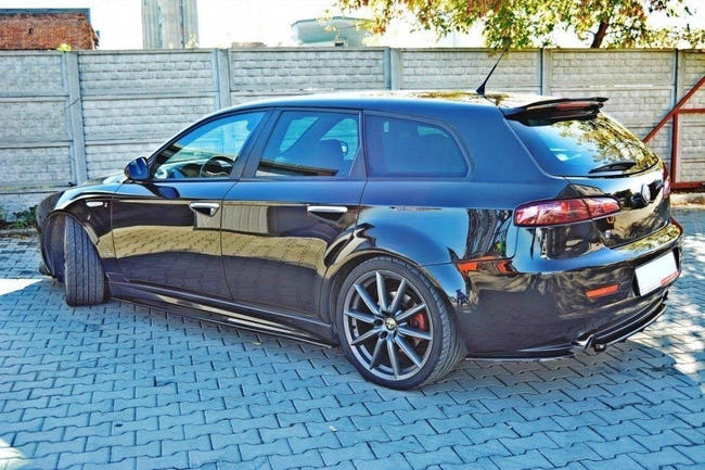 Maxton spoiler cap til Alfa Romeo 159 Sportwagon – blank sort – billede 2 af 3