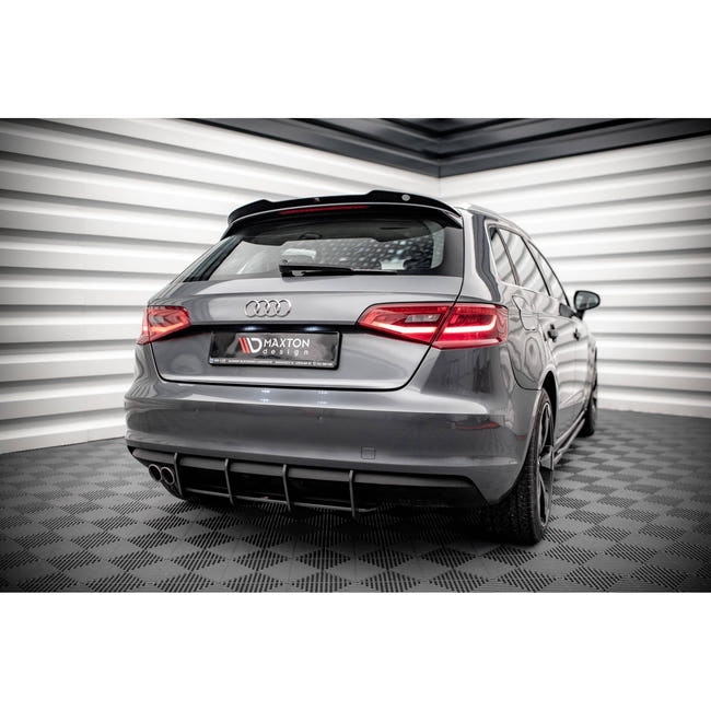 Maxton spoiler cap til Audi A3 Sportback 8V – blank sort – billede 2 af 5