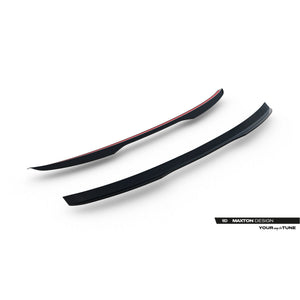 Maxton spoiler cap til Audi A6 / A6 S-line / S6 Sedan C7 Facelift – blank sort – billede 5 af 6