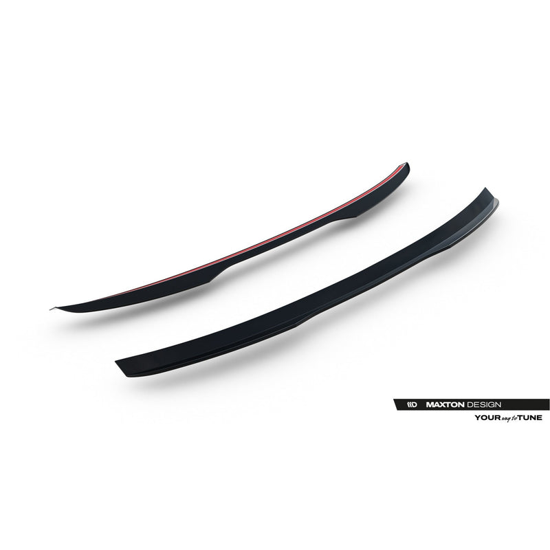 Maxton spoiler cap til Audi A6 / A6 S-line / S6 Sedan C7 Facelift – blank sort – billede 5 af 6