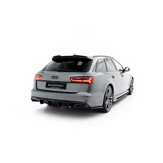 Maxton spoiler cap til Audi A6 S-Line / S6 Avant C7 / C7 Facelift – blank sort – billede 1 af 6