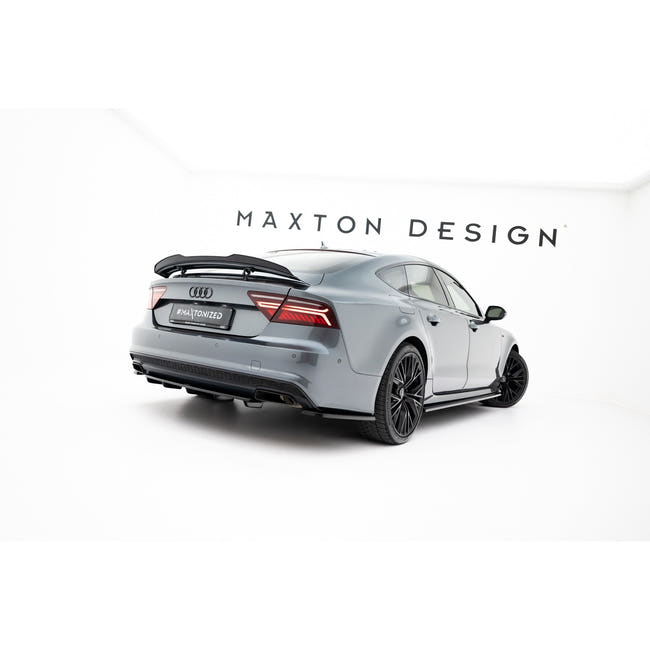 Maxton spoiler til Audi A7 / S7 / RS7 / A7 S-Line C7 / C7 Facelift – blank sort – billede 2 af 8