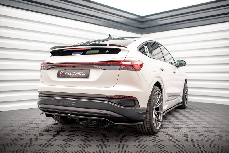 Maxton spoiler cap til Audi Q4 e-tron Sportback Mk1 – blank sort – billede 2 af 6