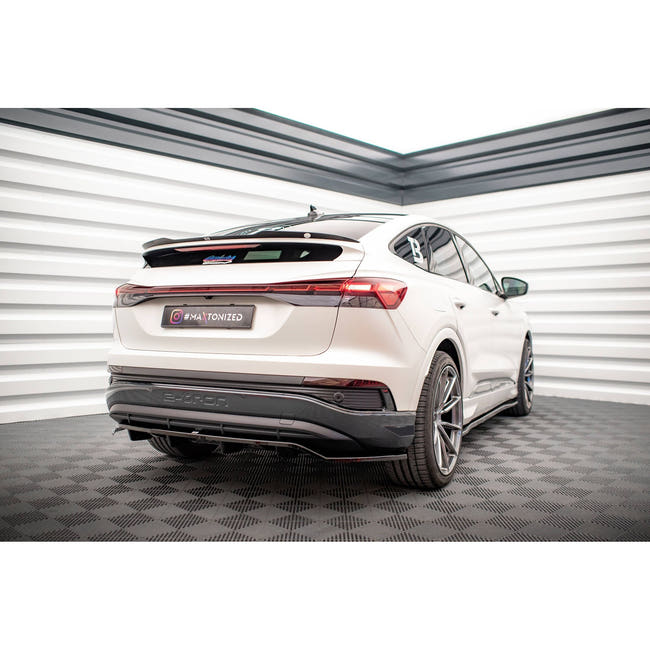 Maxton spoiler cap til Audi Q4 e-tron Sportback Mk1 – blank sort – billede 2 af 6