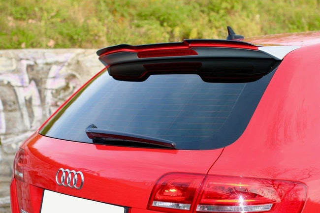 Maxton spoiler cap til Audi RS3 8P – blank sort – billede 1 af 4
