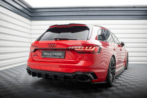 Maxton spoiler cap til Audi RS4 Avant B9 / B9 Facelift – blank sort – billede 3 af 6