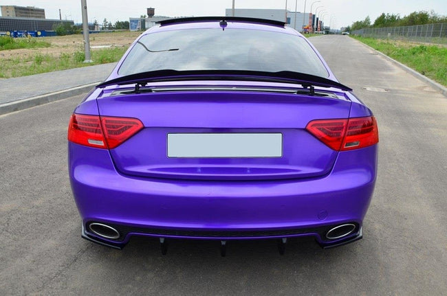 Maxton spoiler cap til Audi RS5 Mk1 (8T) Facelift – blank sort – billede 1 af 6