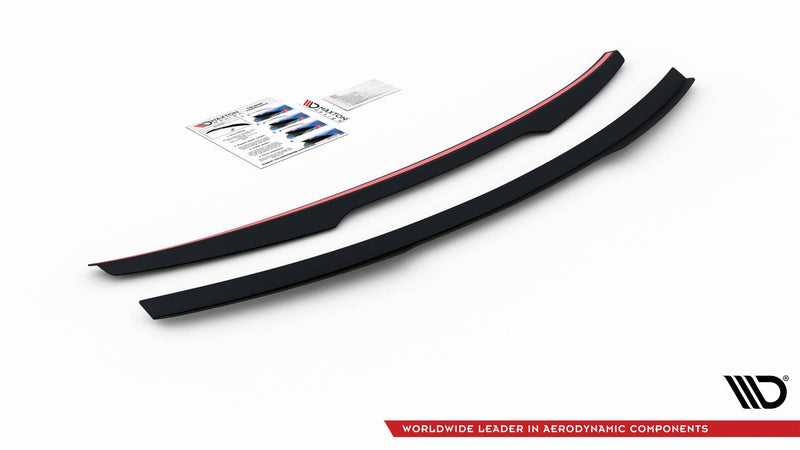 Maxton spoiler cap til Audi S8 D3 – blank sort – billede 4 af 5