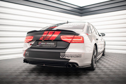 Maxton spoiler cap til Audi S8 D4 – blank sort – billede 2 af 5