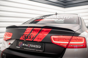 Maxton spoiler cap til Audi S8 D4 – blank sort – billede 1 af 5
