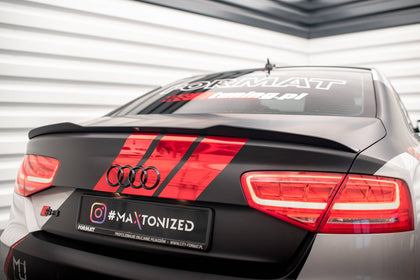 Maxton spoiler cap til Audi S8 D4 – blank sort – billede 1 af 5