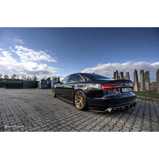 Maxton spoiler cap til Audi S8 D4 Facelift – blank sort – billede 2 af 4