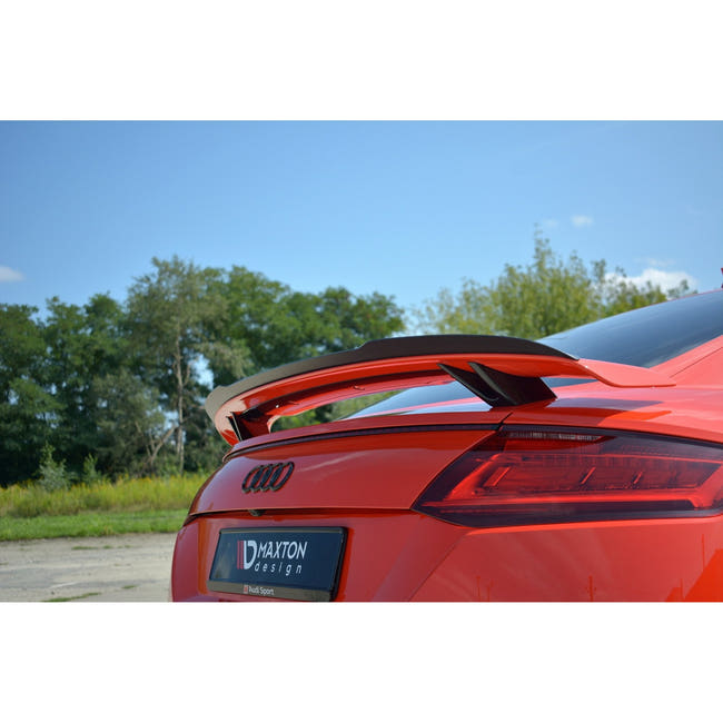 Maxton spoiler cap til Audi TT RS 8S – blank sort – billede 2 af 6