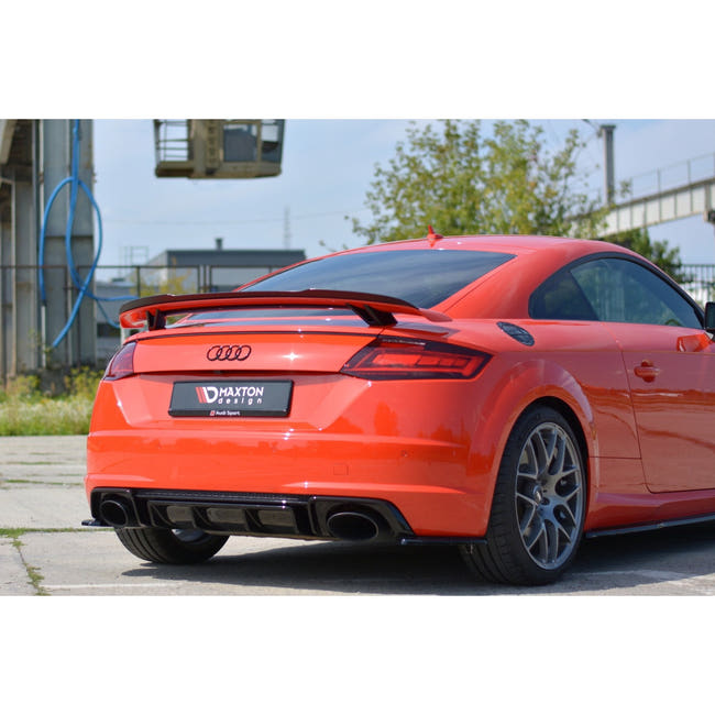 Maxton spoiler cap til Audi TT RS 8S – blank sort – billede 1 af 6
