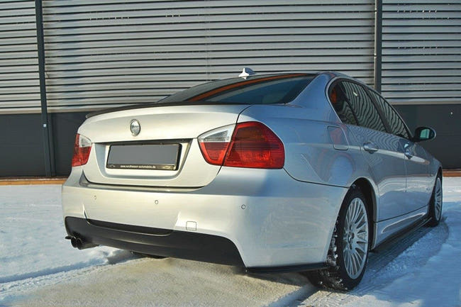 Maxton spoiler cap til BMW 3 E90 Mpack – blank sort – billede 2 af 6