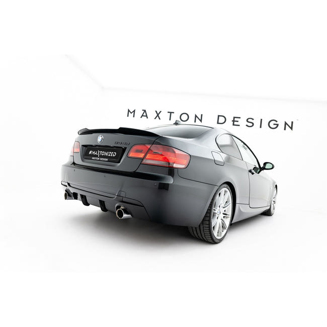Maxton spoiler cap til BMW 3 M-Pack Coupe E92 – blank sort – billede 2 af 6