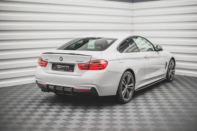 Maxton spoiler cap til BMW 4 F32 – blank sort – billede 2 af 6