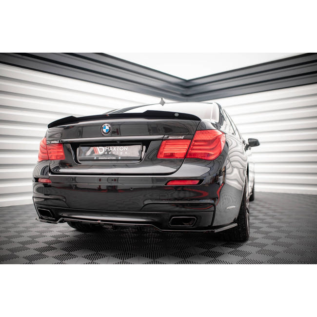 Maxton spoiler cap til BMW 7 M-Pack F01 – blank sort – billede 2 af 5
