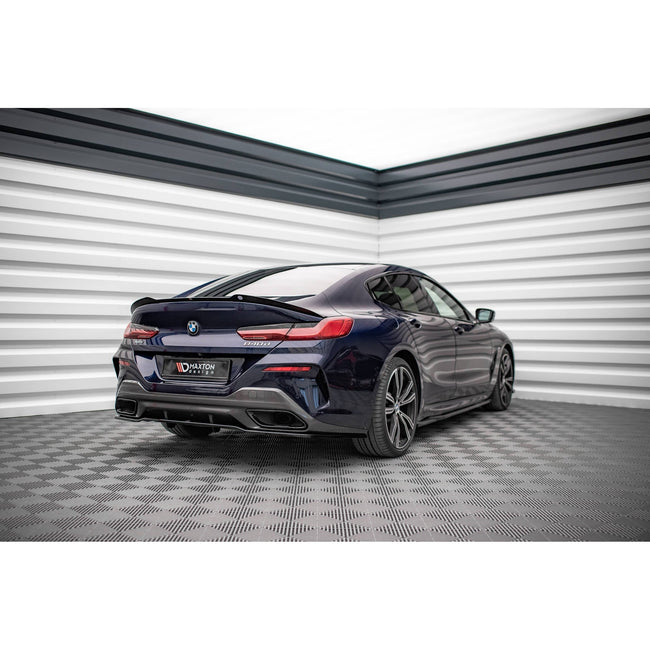 Maxton spoiler cap til BMW 8 Gran Coupe M-Pack G16 – blank sort – billede 1 af 4