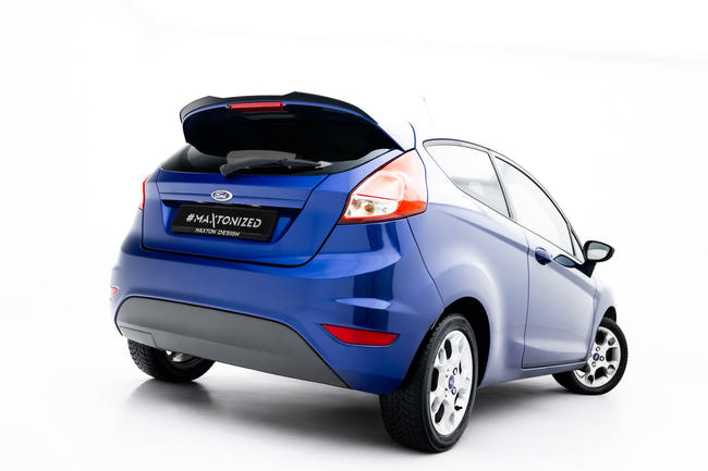 Maxton spoiler cap til Ford Fiesta ST-Line Mk7 – blank sort – billede 2 af 6
