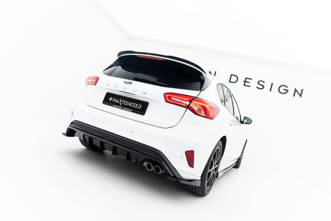 Maxton spoiler cap til Ford Focus Hatcback Mk4 – blank sort – billede 2 af 6