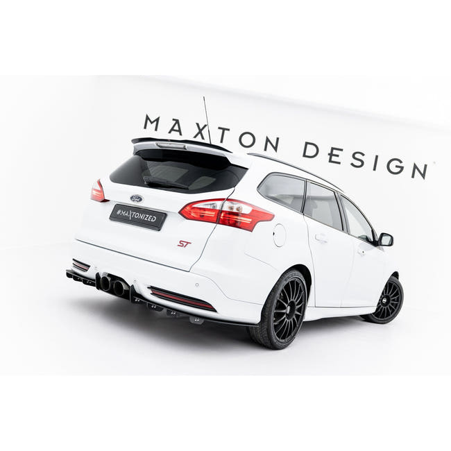 Maxton spoiler cap til Ford Focus ST Mk3 Estate – blank sort – billede 2 af 5