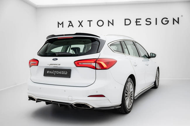 Maxton spoiler cap til Ford Focus Vignale Estate Mk4 – blank sort – billede 2 af 6