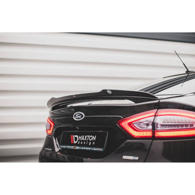 Maxton spoiler cap til Ford Mondeo Mk5 – blank sort – billede 1 af 4