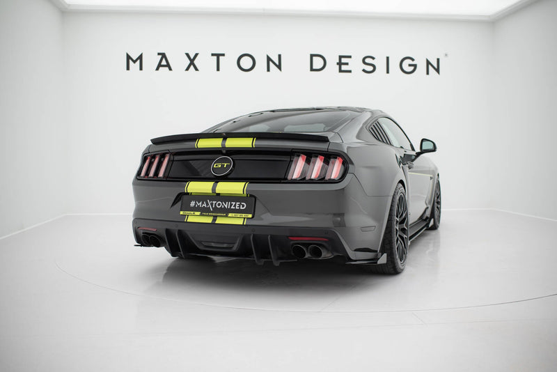 Maxton spoiler cap til Ford Mustang / Mustang GT Mk6 – blank sort – billede 2 af 5