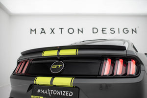 Maxton spoiler cap til Ford Mustang / Mustang GT Mk6 – blank sort – billede 1 af 5