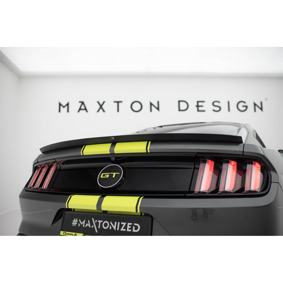 Maxton spoiler cap til Ford Mustang / Mustang GT Mk6 – blank sort – billede 1 af 5