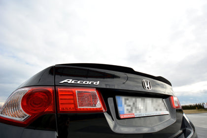 Maxton spoiler til Honda Accord Mk8. (CU-SERIES) Sedan – blank sort – billede 2 af 8