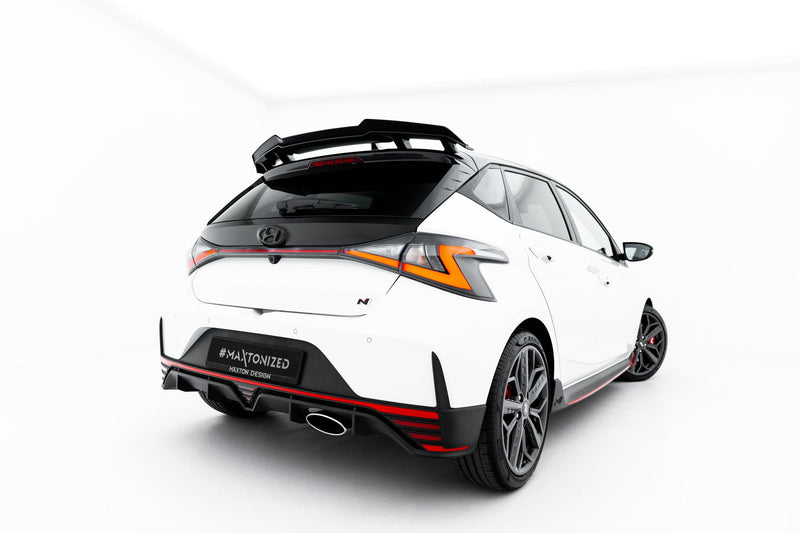 Maxton spoiler cap til Hyundai I20 N Mk3 – blank sort – billede 2 af 8