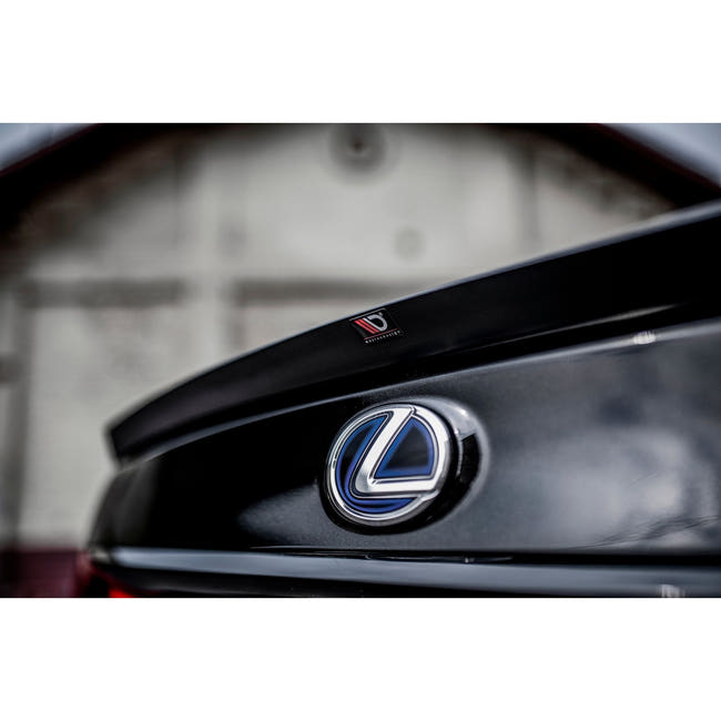 Maxton spoiler cap til Lexus LS Mk4 Facelift – blank sort – billede 2 af 8