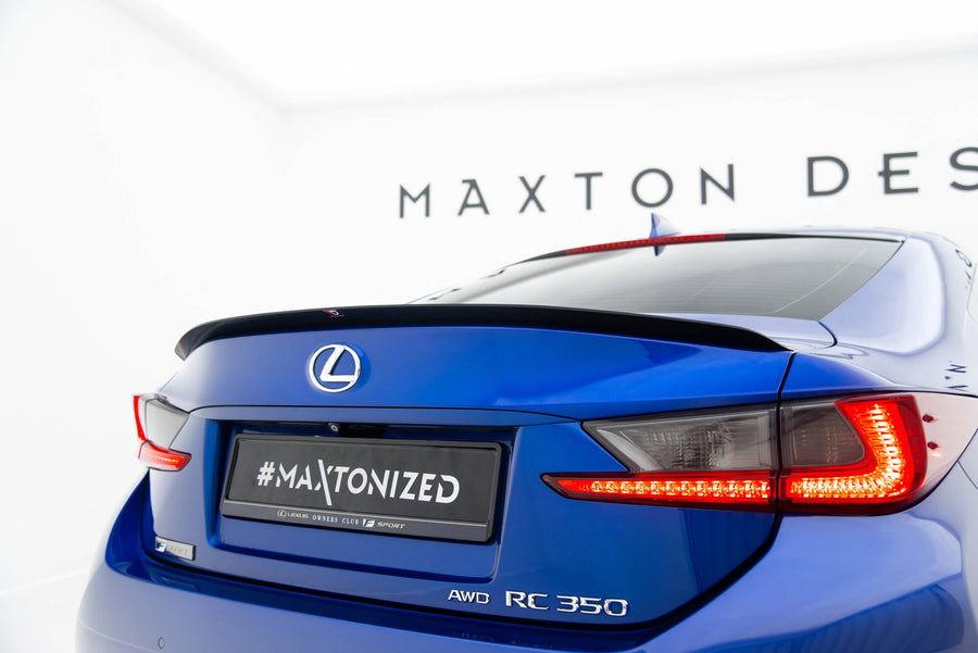 Maxton spoiler cap til Lexus RC Mk1 – blank sort – billede 1 af 5