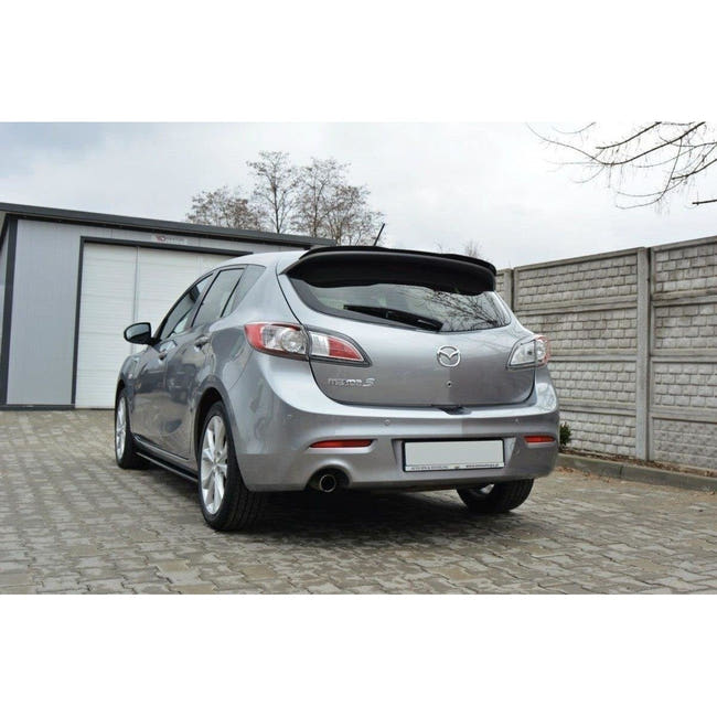 Maxton spoiler cap til Mazda 3 Mk2 Sport – blank sort – billede 2 af 5