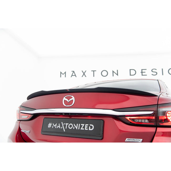 Maxton spoiler cap til Mazda 6 Sedan GJ (Mk3) Facelift – blank sort – billede 1 af 5